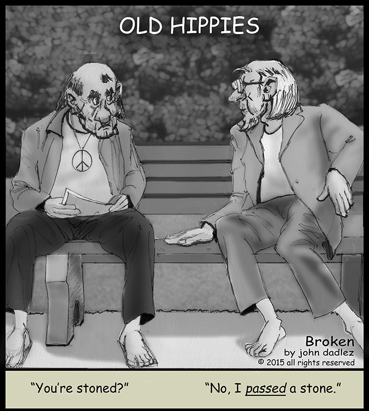 Broken Comic - Old Hippies
